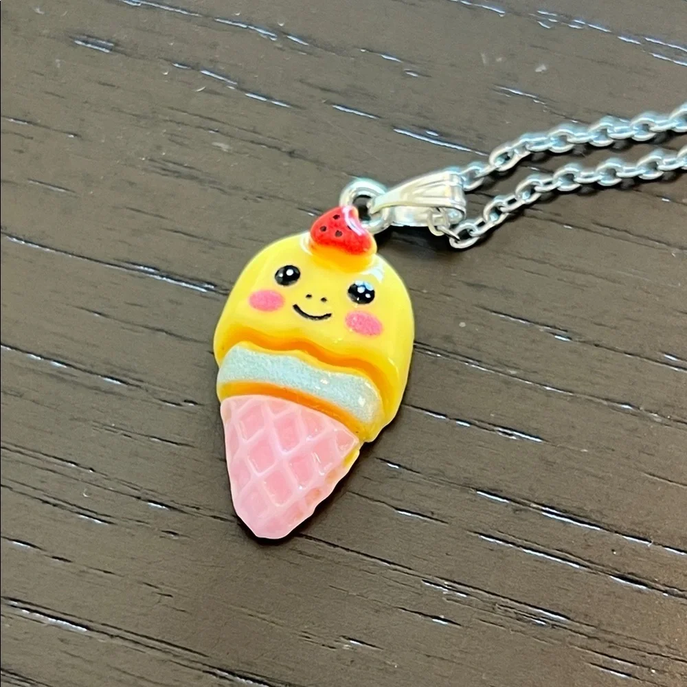 Cute Ice Cream Pendant Necklace